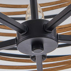 Black Iron Cage Drum Pendant Light - Round Ceiling Fixture