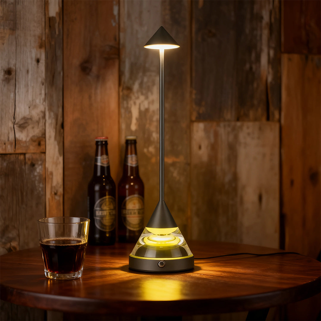 Modern Aluminum and Iron Accent Table Lamp