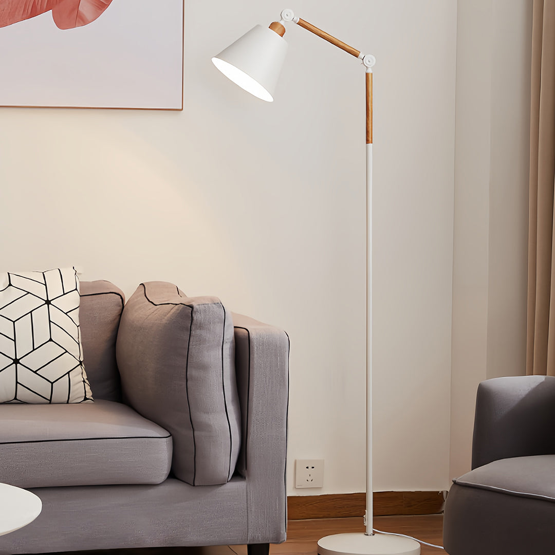 Modern Adjustable Metallic Floor Lamp