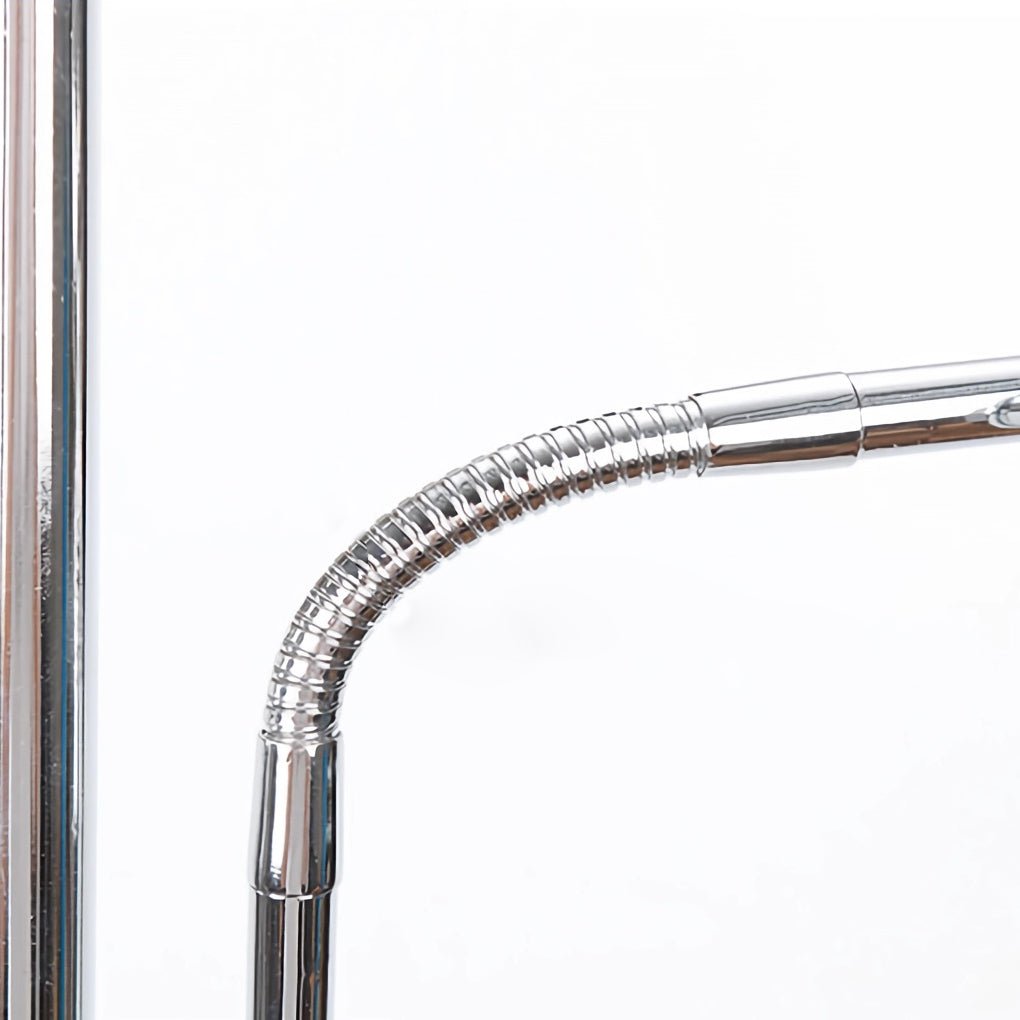 Chrome Multi-Angle Industrial Floor Lamp