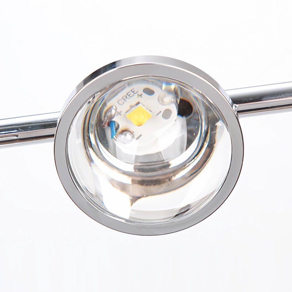 Chrome Multi-Angle Industrial Floor Lamp