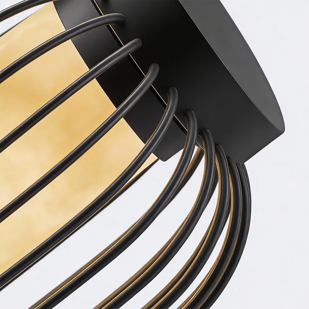 Modern Brown Waterproof Metal Outdoor Lantern
