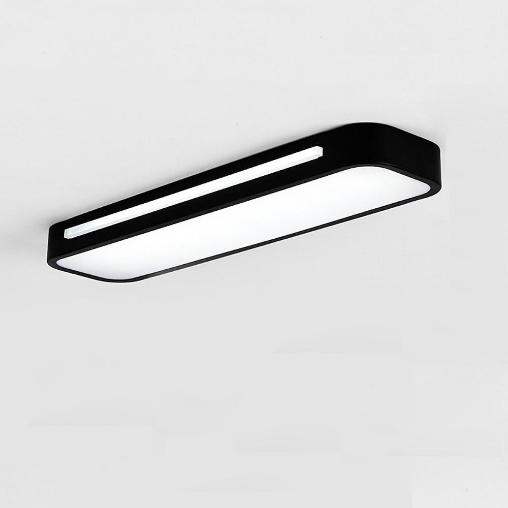 19-Inch Minimalist Oval LED Flush Mount Ceiling Light