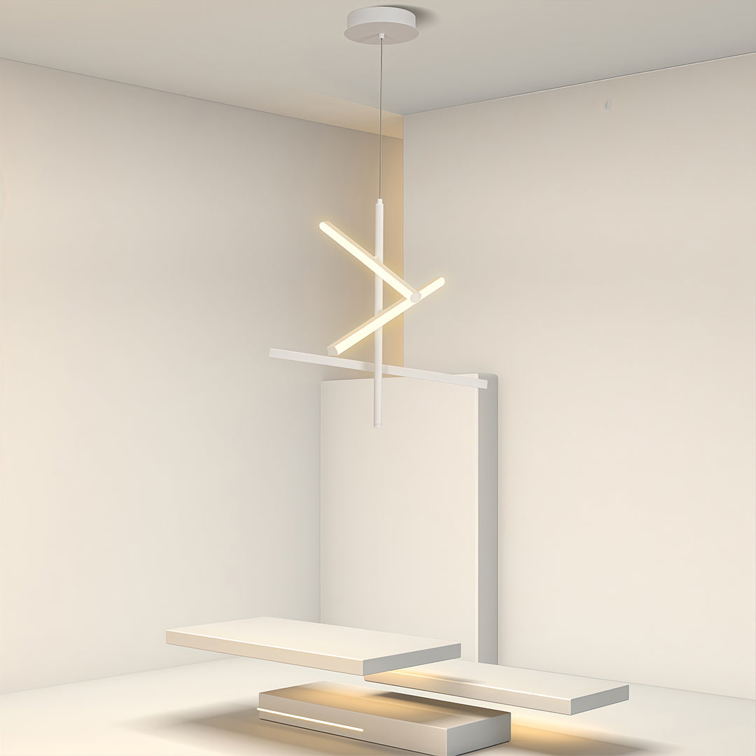 Adjustable Nordic Iron Linear Chandelier - Premium Ceiling Light
