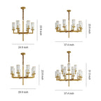 Modern Minimalist Glass Island Chandelier - Luxury Ceiling Light