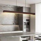 Japanese Minimalist Linear Pendant Light for Island Ceilings