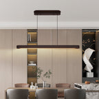 Japanese Minimalist Linear Pendant Light for Island Ceilings