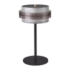 Vintage Iron Frame Table Lamp with PS Lampshade