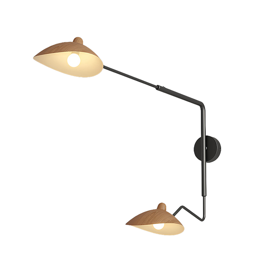 Contemporary Industrial Swing Arm Wall Lamp - Full Spectrum Lighting