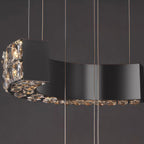 Modern Minimalist K9 Crystal Ceiling Chandelier