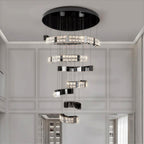 Modern Minimalist K9 Crystal Ceiling Chandelier