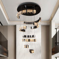 Modern Minimalist K9 Crystal Ceiling Chandelier