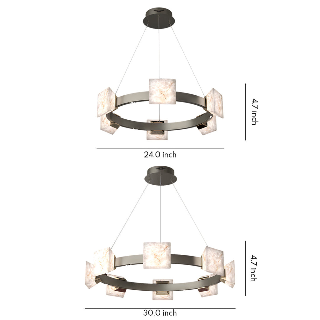 Modern Luxury Cloud Stone Chandelier for Kitchen Island