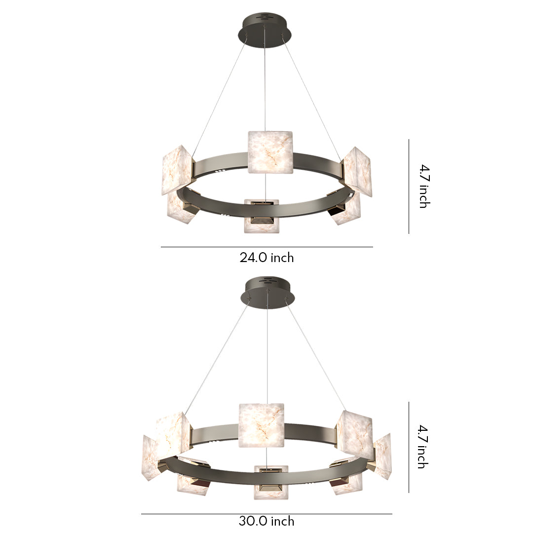 Modern Luxury Cloud Stone Chandelier for Kitchen Island