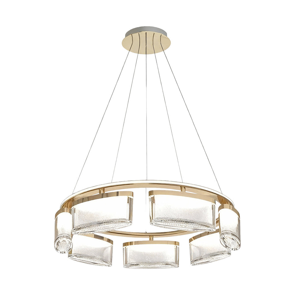 Luxury Modern Crystal Chandelier Ceiling Light - Aluminum Design