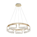 Luxury Modern Crystal Chandelier Ceiling Light - Aluminum Design