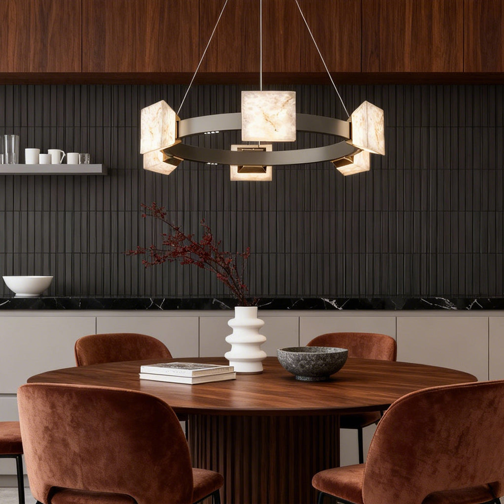 Modern Luxury Cloud Stone Chandelier for Kitchen Island