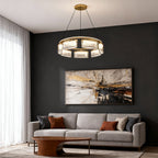 Luxury Modern Crystal Chandelier Ceiling Light - Aluminum Design