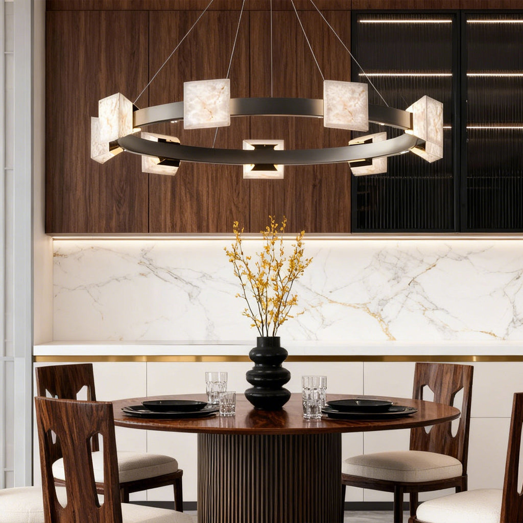 Modern Luxury Cloud Stone Chandelier for Kitchen Island