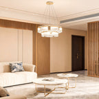 Luxury Modern Crystal Chandelier Ceiling Light - Aluminum Design