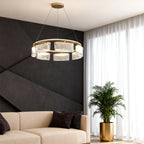 Luxury Modern Crystal Chandelier Ceiling Light - Aluminum Design