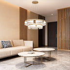 Luxury Modern Crystal Chandelier Ceiling Light - Aluminum Design