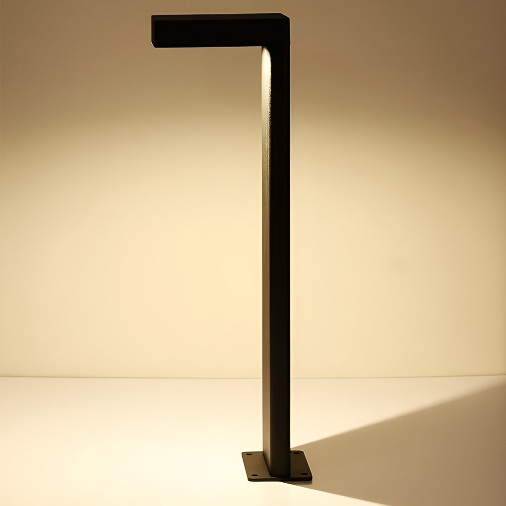 Modern L-Shaped Metal Landscape Path Light for Outdoor Use