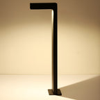 Modern L-Shaped Metal Landscape Path Light for Outdoor Use