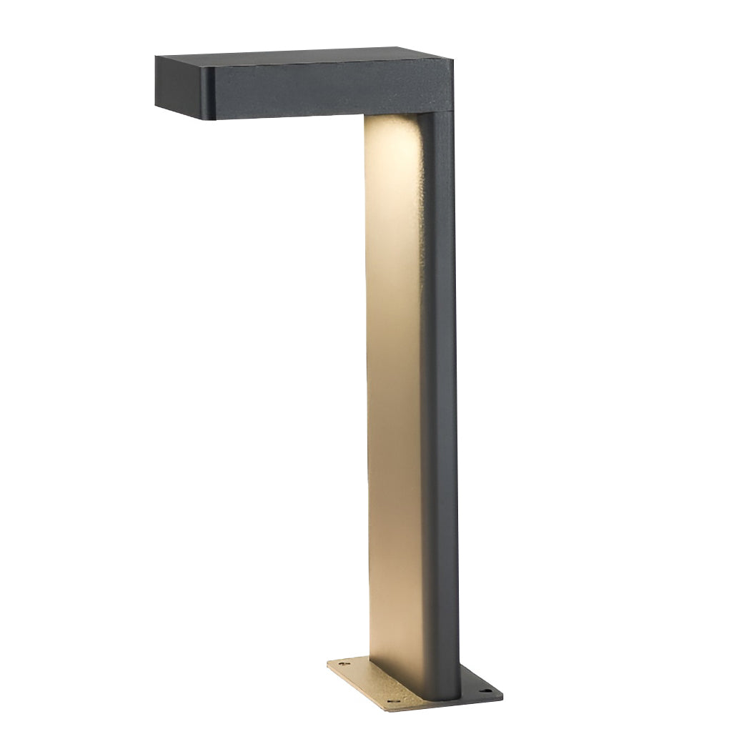 Modern L-Shaped Metal Landscape Path Light for Outdoor Use