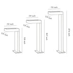 Modern L-Shaped Metal Landscape Path Light for Outdoor Use