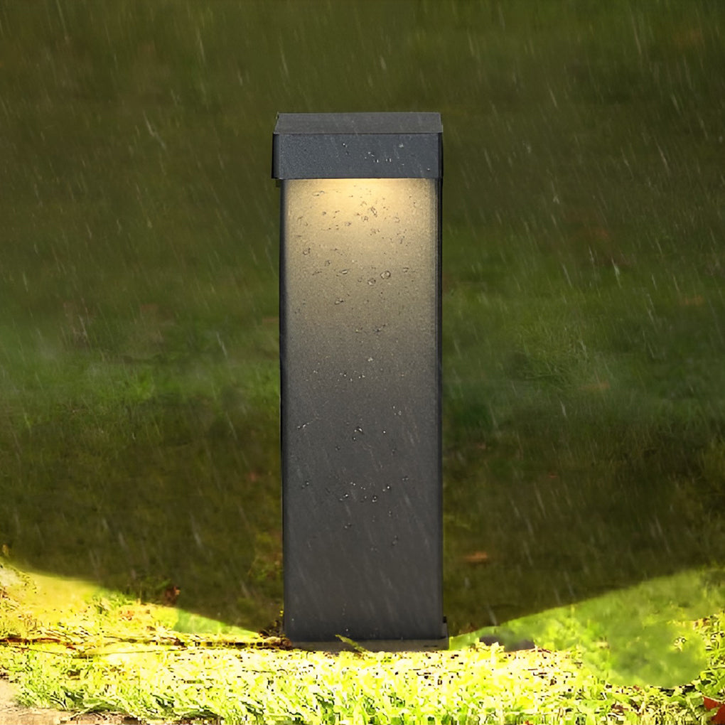 Modern L-Shaped Metal Landscape Path Light for Outdoor Use