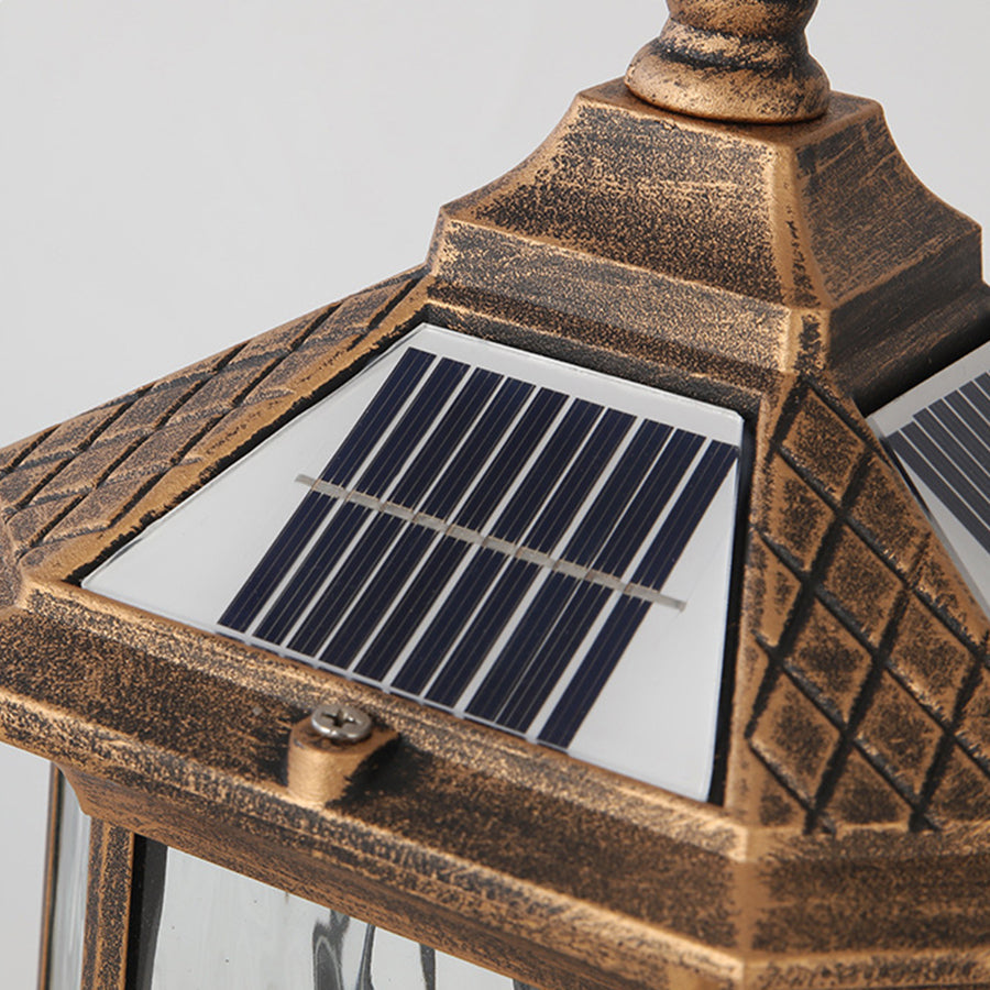 Vintage European Lantern Pillar Outdoor Light