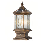 Vintage European Lantern Pillar Outdoor Light