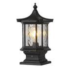 Vintage European Lantern Pillar Outdoor Light