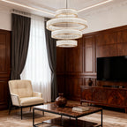 Luxury Large Crystal Circular Ceiling Chandelier