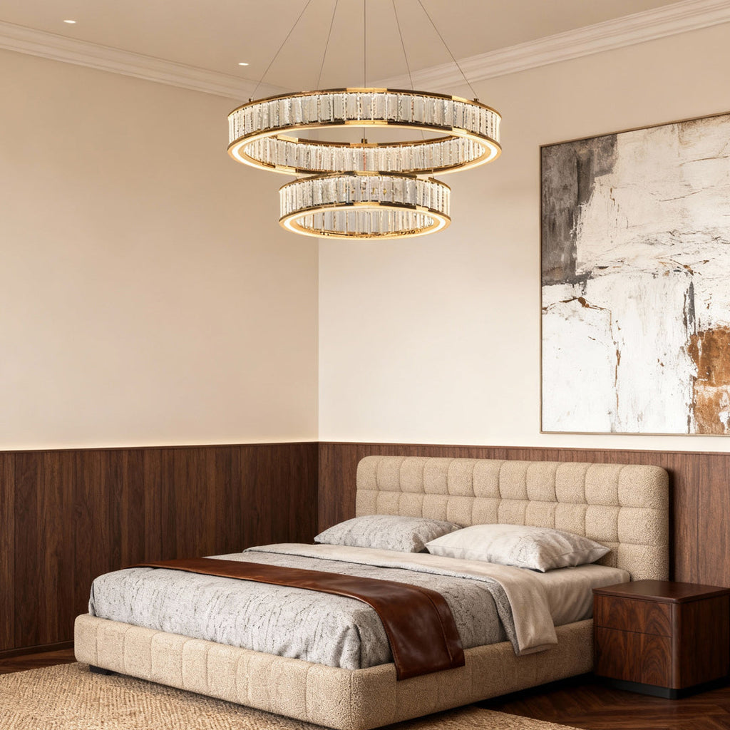 Luxury Large Crystal Circular Ceiling Chandelier
