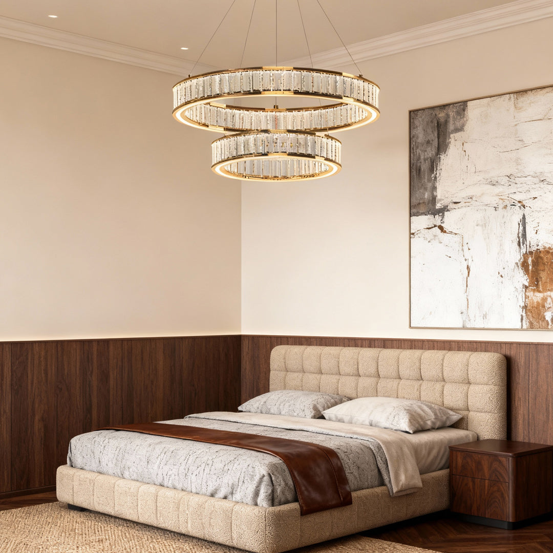 Luxury Large Crystal Circular Ceiling Chandelier