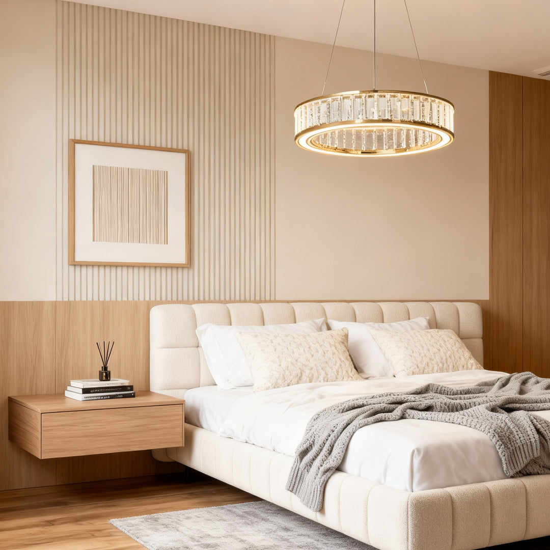 Luxury Large Crystal Circular Ceiling Chandelier