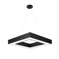 Contemporary Black LED Multi-Diamond Chandelier Ceiling Light