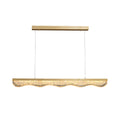 Luxury Gold Pendant Light with Resin Crystal Shade