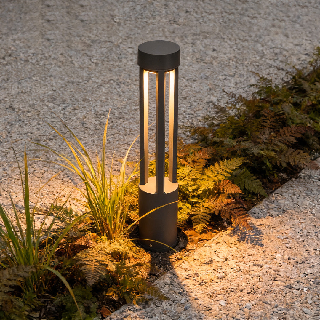 Modern Black LED Bollard Path Light for Landscape Lighting