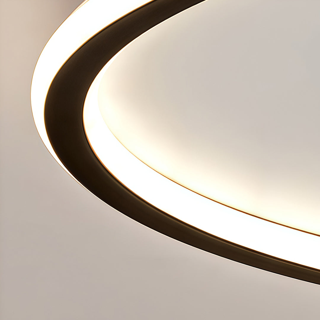 Modern LED Circular Ceiling Light - Acrylic & Metal Design