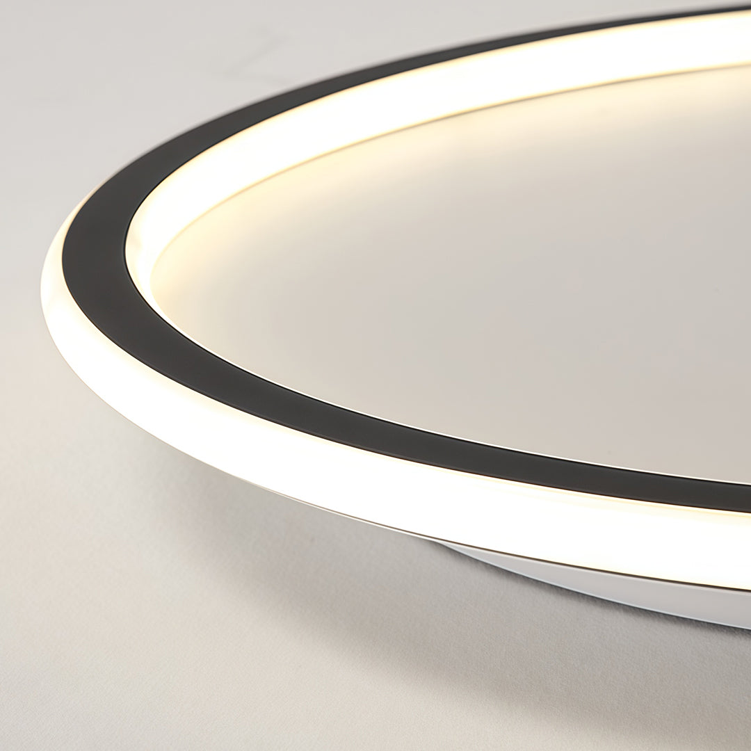 Modern LED Circular Ceiling Light - Acrylic & Metal Design