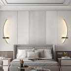 Modern LED Curved Wall Light - Elegant Fixture for Home & Living Room