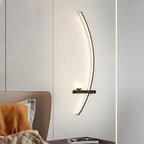 Modern LED Curved Wall Light - Elegant Fixture for Home & Living Room