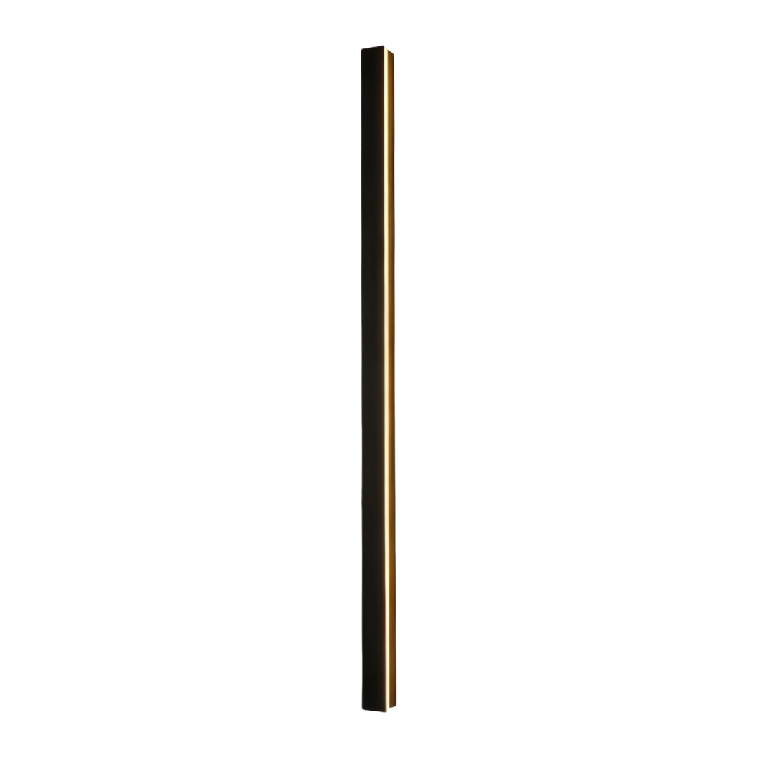 Modern LED Linear Wall Light - Long Black Outdoor Fixture
