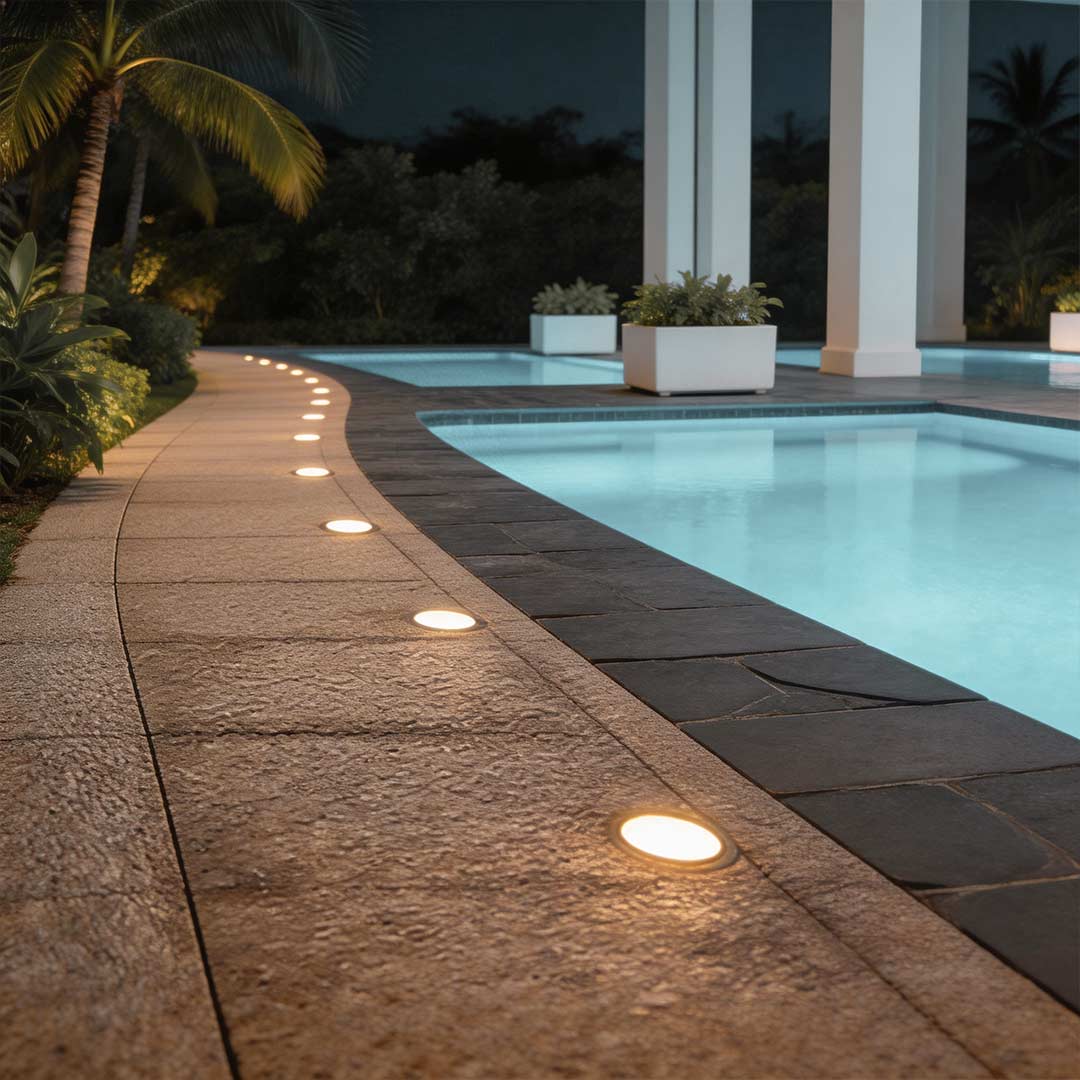 Premium White Stainless Steel LED Outdoor Ground Lights