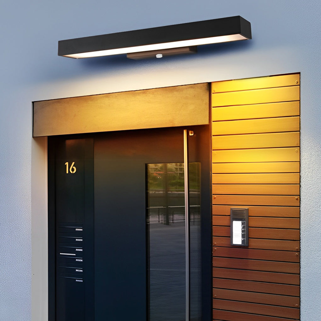 Premium Black Rectangular Outdoor LED Wall Light