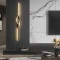 Contemporary Black Aluminum Linear Wall Sconce