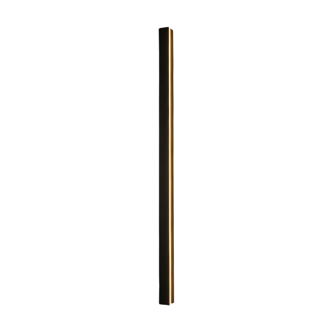 Modern LED Linear Wall Light - Long Black Outdoor Fixture